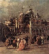 GUARDI, Francesco Piazza di San Marco (detail) dh Germany oil painting reproduction